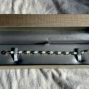 Zales Opal and Diamond Bracelet